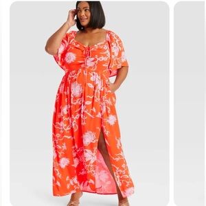 Worn once Ava and Viv Flutter Sleeve Sundress